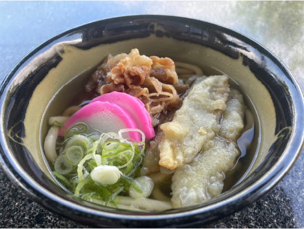 肉ごぼう天うどん 1100円